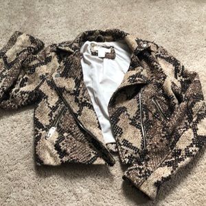 HM snake print jacket